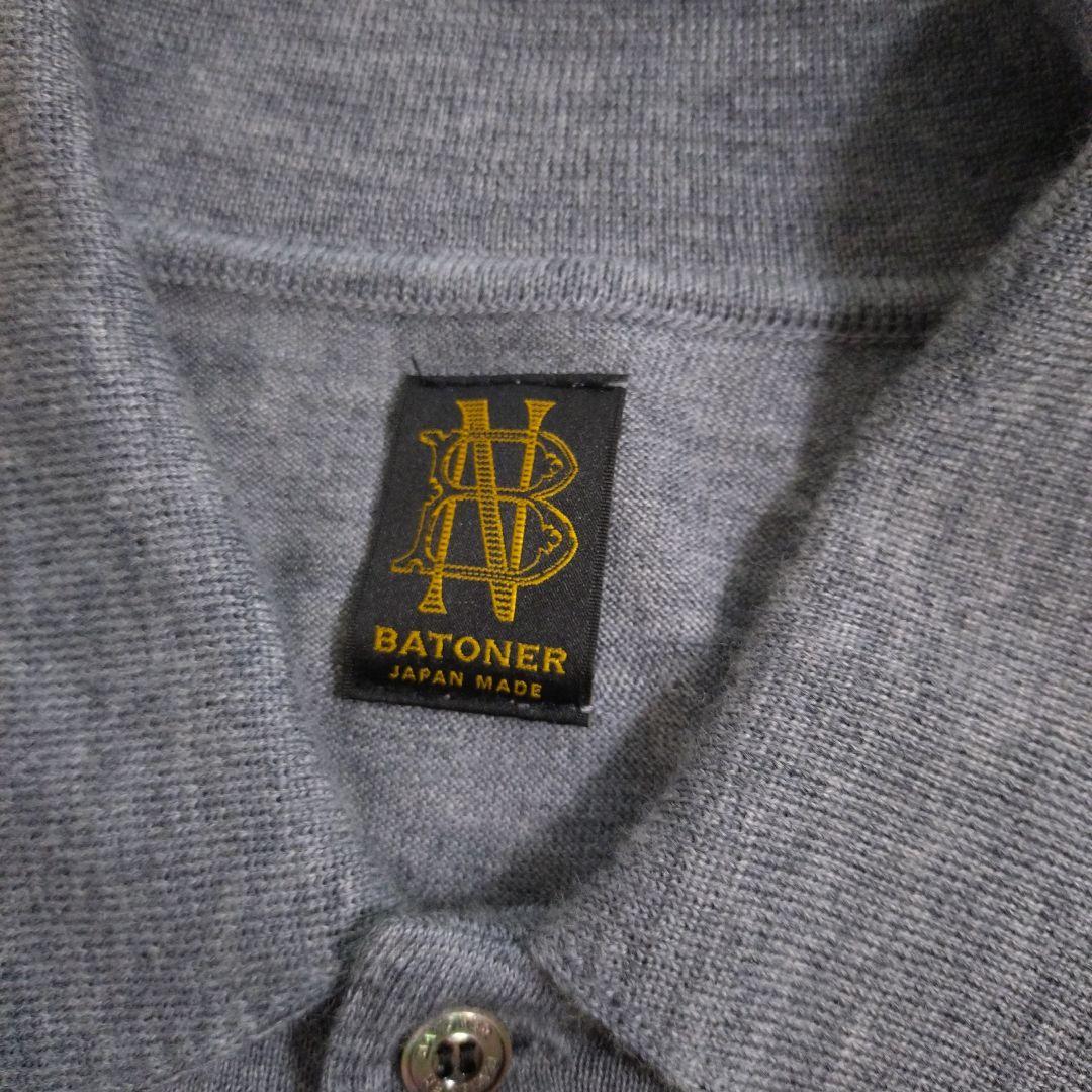 BATONER バトナー　ニットポロシャツ