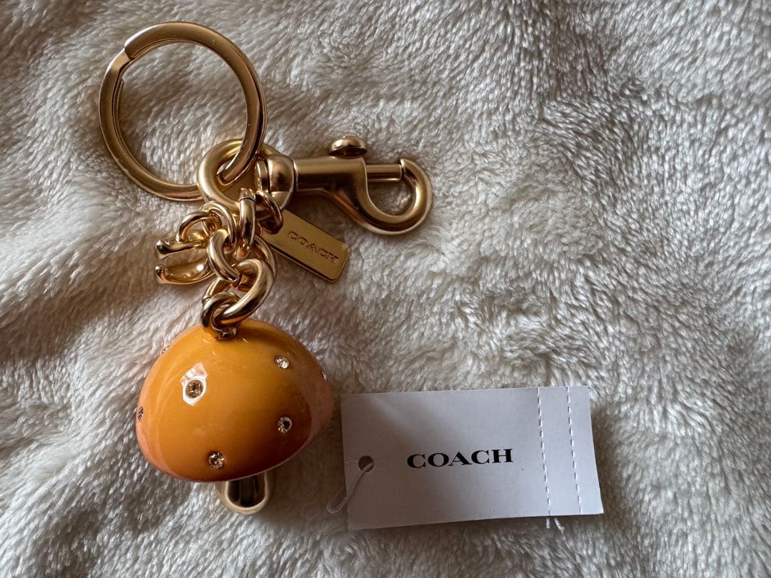 コーチマッシュルームバッグチャーム