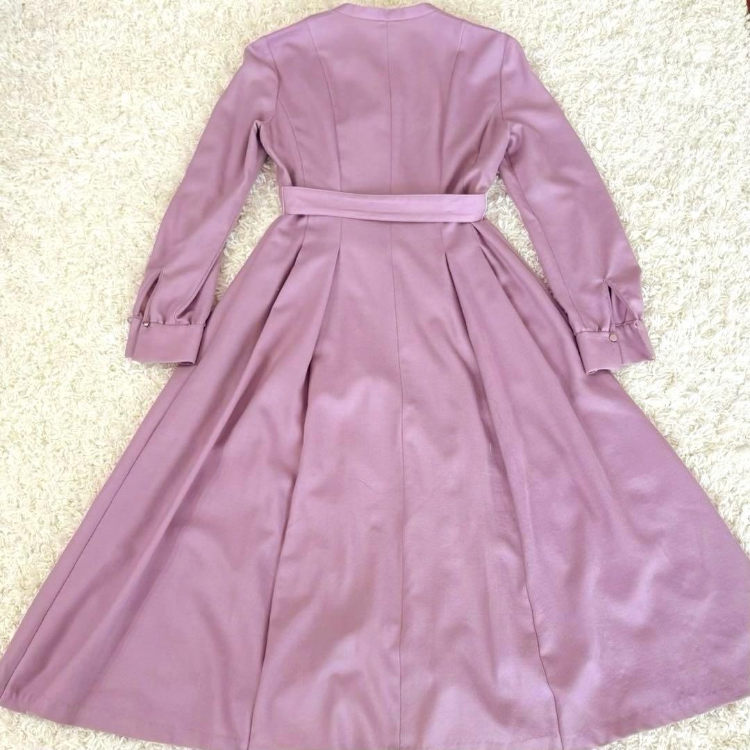 美品 ANAYI アナイ 上質ウールフレアワンピース 38 【クリーニング済】