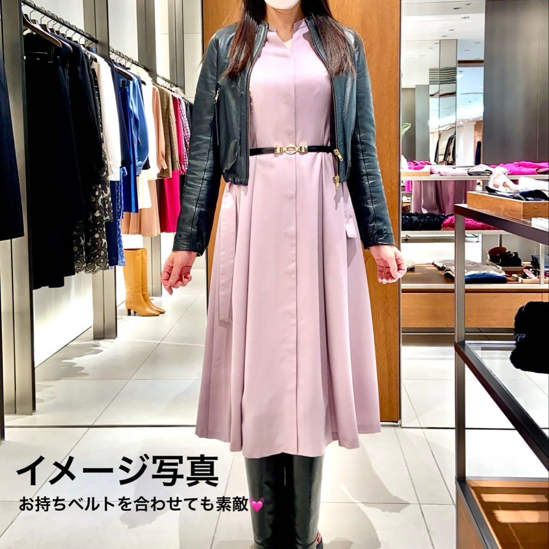 美品 ANAYI アナイ 上質ウールフレアワンピース 38 【クリーニング済】