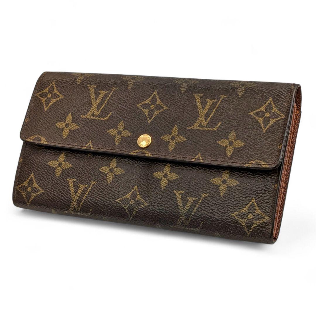 良品 ルイヴィトン モノグラム ポシェット ポルトモネ クレディ 970