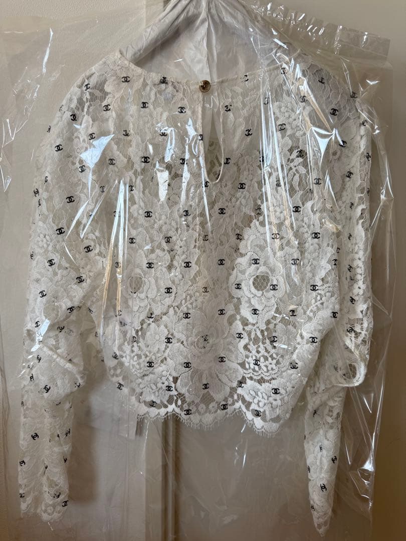 最終値下げ！希少！CHANELシャネルココマークロゴレーストップス