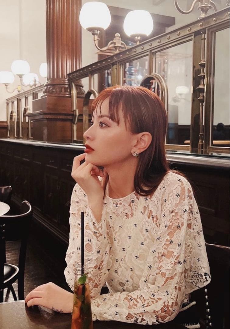 最終値下げ！希少！CHANELシャネルココマークロゴレーストップス