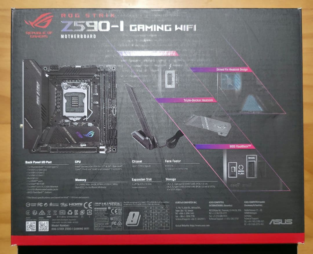 【ジャンク品】ROG STRIX Z590-I GAMING WIFI
