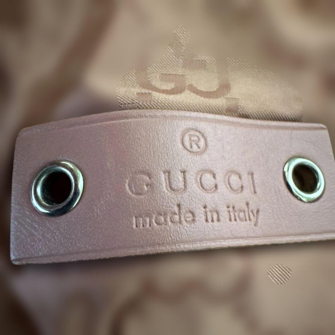 GUCCI エコバッグ 犬型ポーチ付きクマ　ピンク