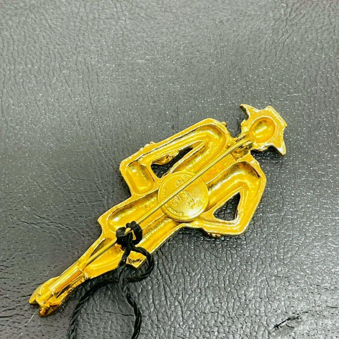 【mh/11.23/30】シャネル CHANELマドモアゼルモチーフ ブローチ