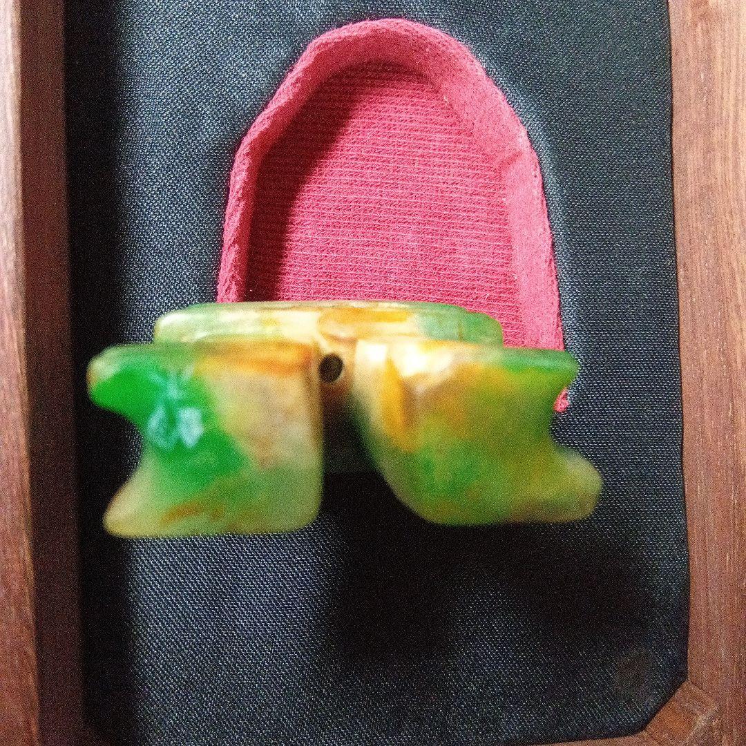 綿刈様、専用でございます。　古墳時代　骨董　歴史史料　勾玉　極上翡翠琴柱形石製品