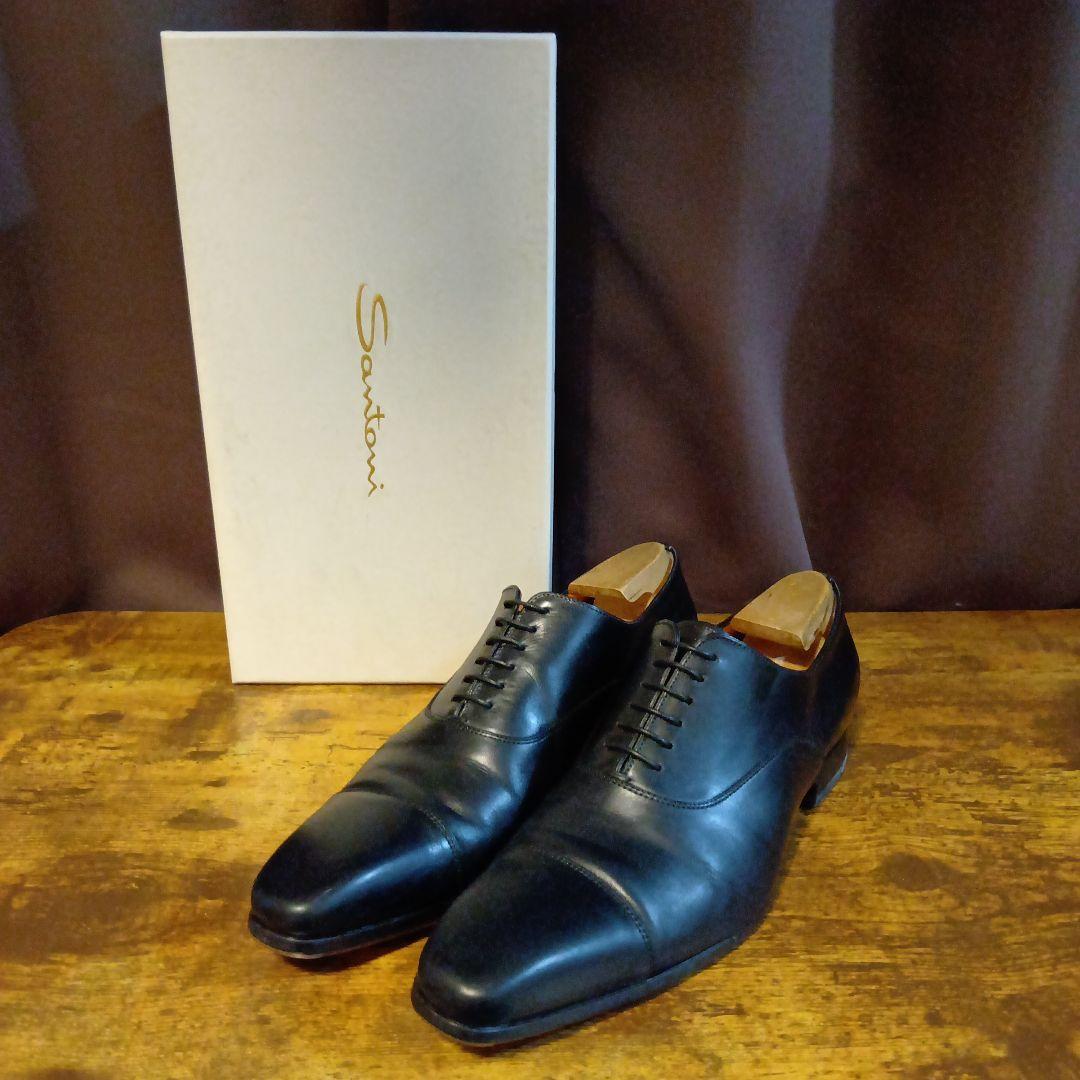 Santoni サントーニ ストレートチップ ブラック
