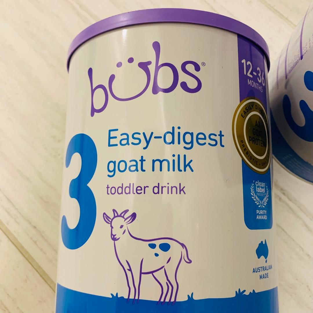 【New缶】bubsバブズやぎ山羊A2粉ミルクステップ3(12〜36ヶ月)3缶
