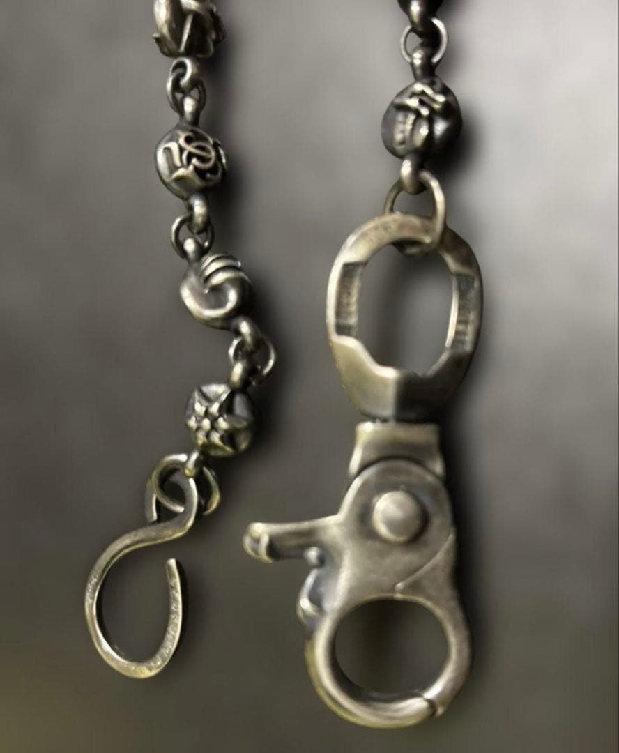 断*中様 ８ボールマルチウォレットチェーン　柄だけ磨き良い状態です！