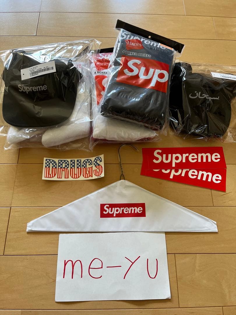 シュプリーム　ヘインズ　ボクサー　パンツ　白黒セット　ボクサーパンツ　M