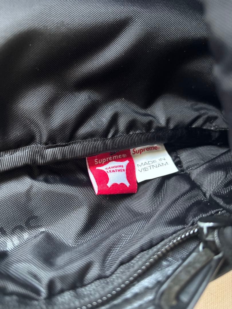 Supreme シュプリーム レザー バックパック 黒