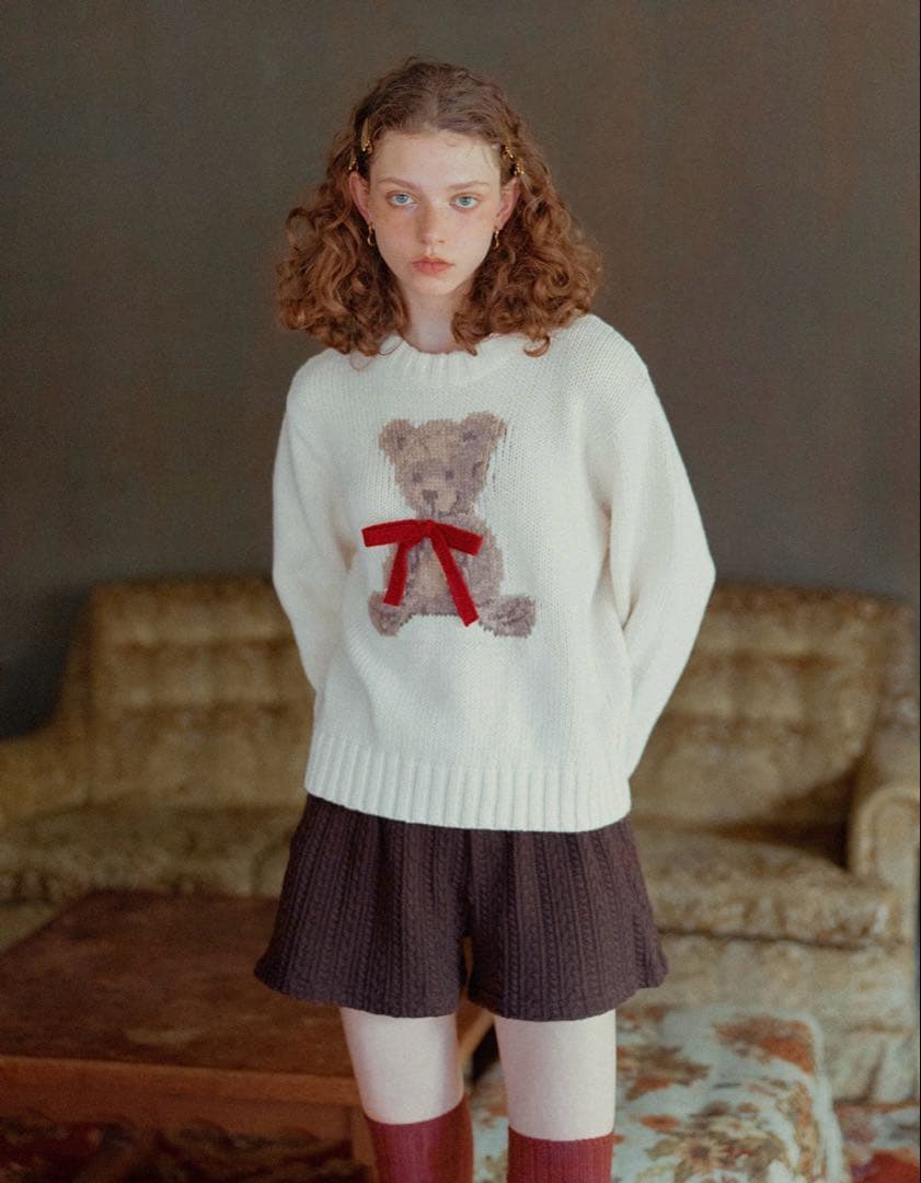 新品ALLISON BROWN アリソンブラウンKNIT SHORT PANTS