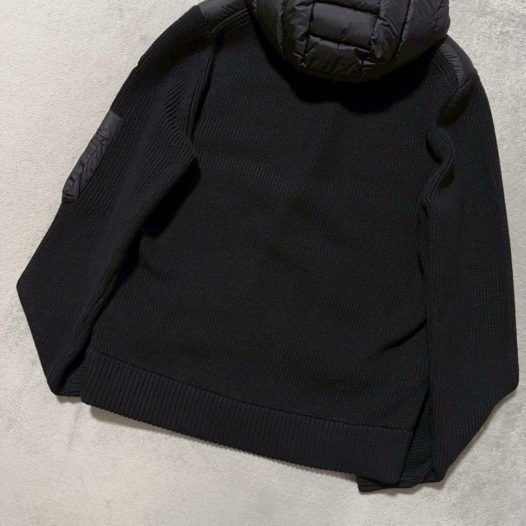 MONCLER モンクレール ダウン カーディガン ハイブリッド Lサイズ 黒