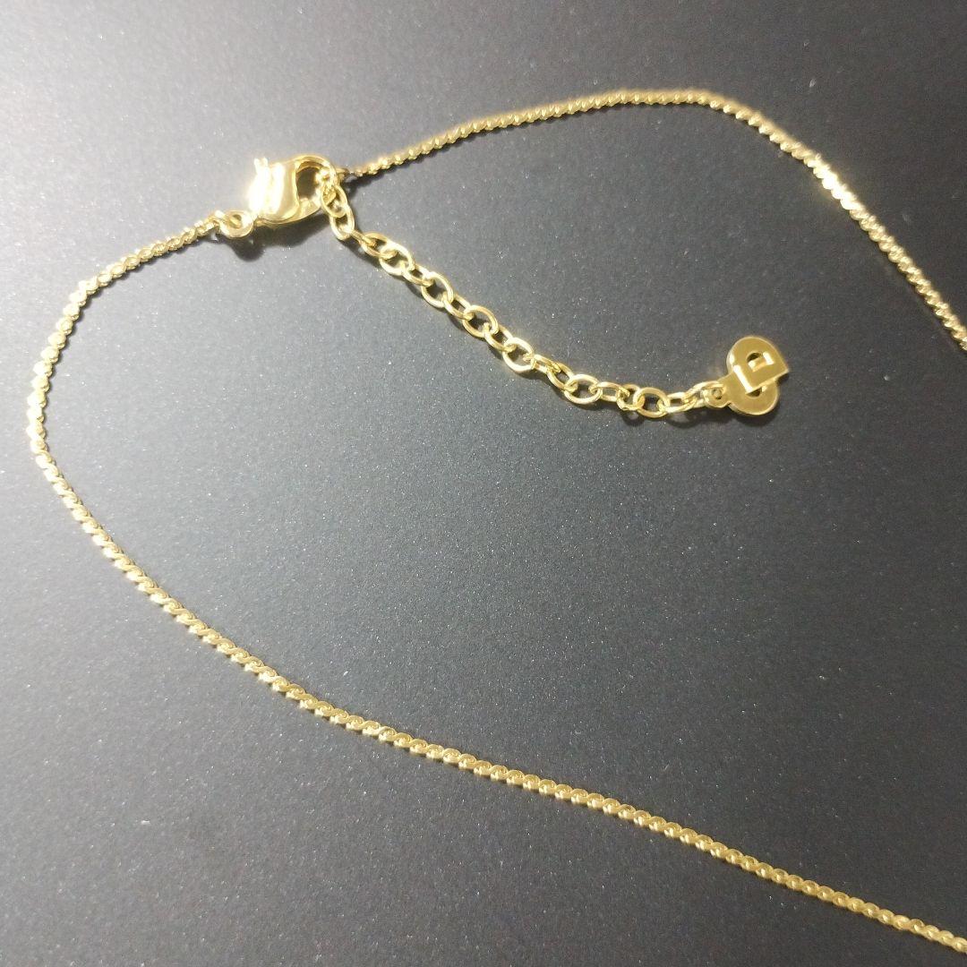 美品◎希少◎Dior　ディオール　ネックレス　CDロゴ　サークルロゴ　金色　刻印