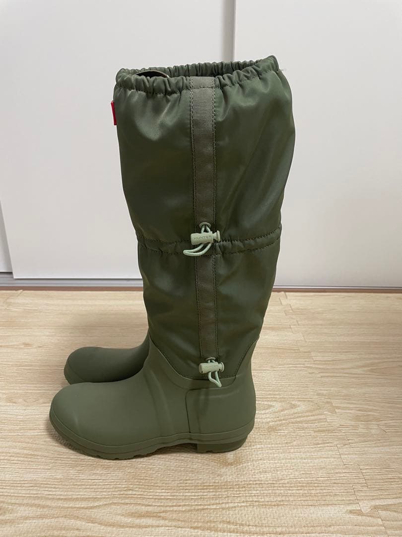 ※アザラシ※HUNTER レインブーツ　カーキ　23cm