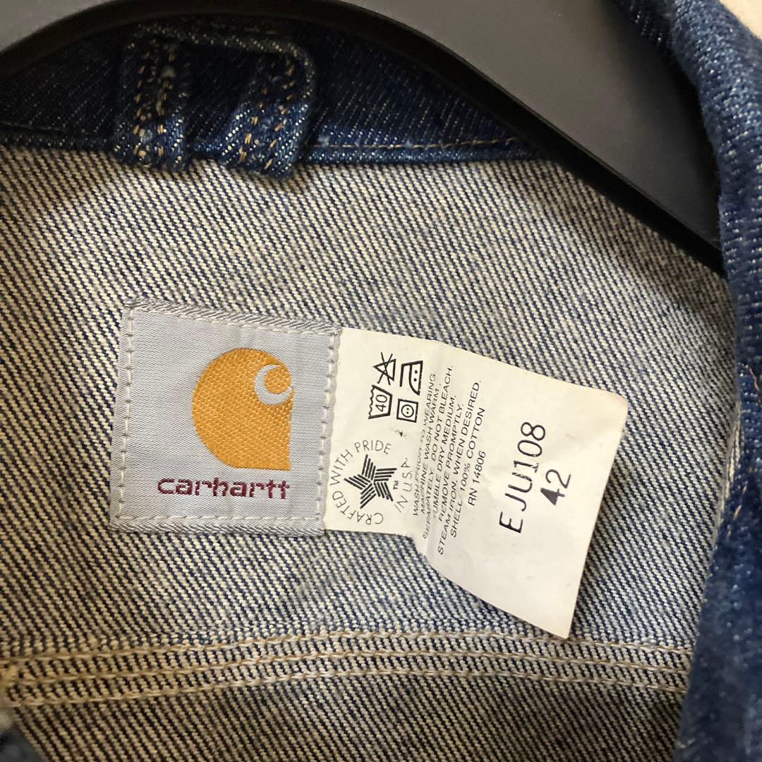 D*ル様 Carhartt デニムトラッカージャケット 90s 42 カーハート