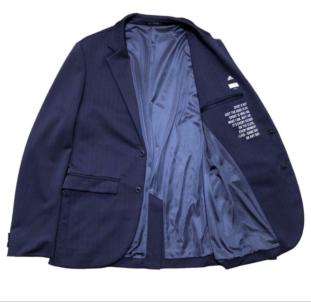 超貴重 adidas セットアップスーツ　ストライプ　オリジナルモデル ネイビー