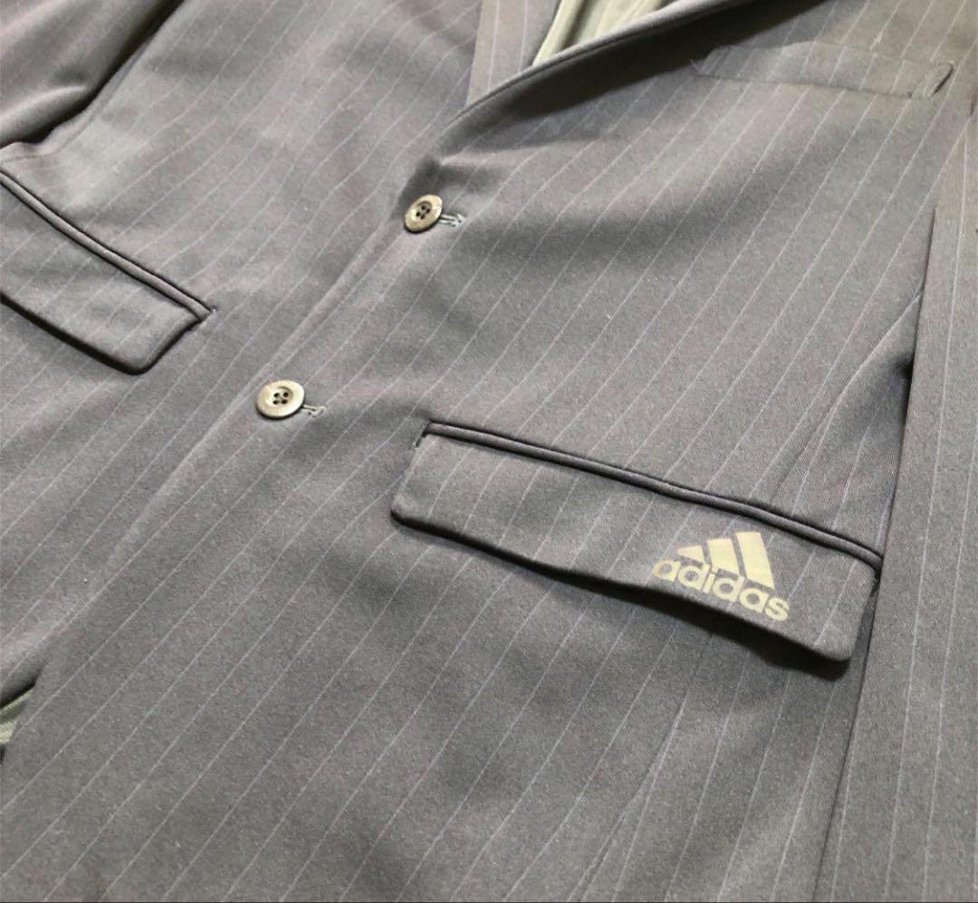 超貴重 adidas セットアップスーツ　ストライプ　オリジナルモデル ネイビー