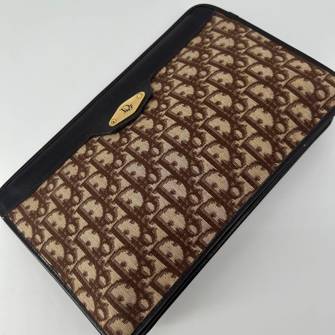 美品✨クリスチャンディオール トロッター ゴールド金具 クラッチバッグ