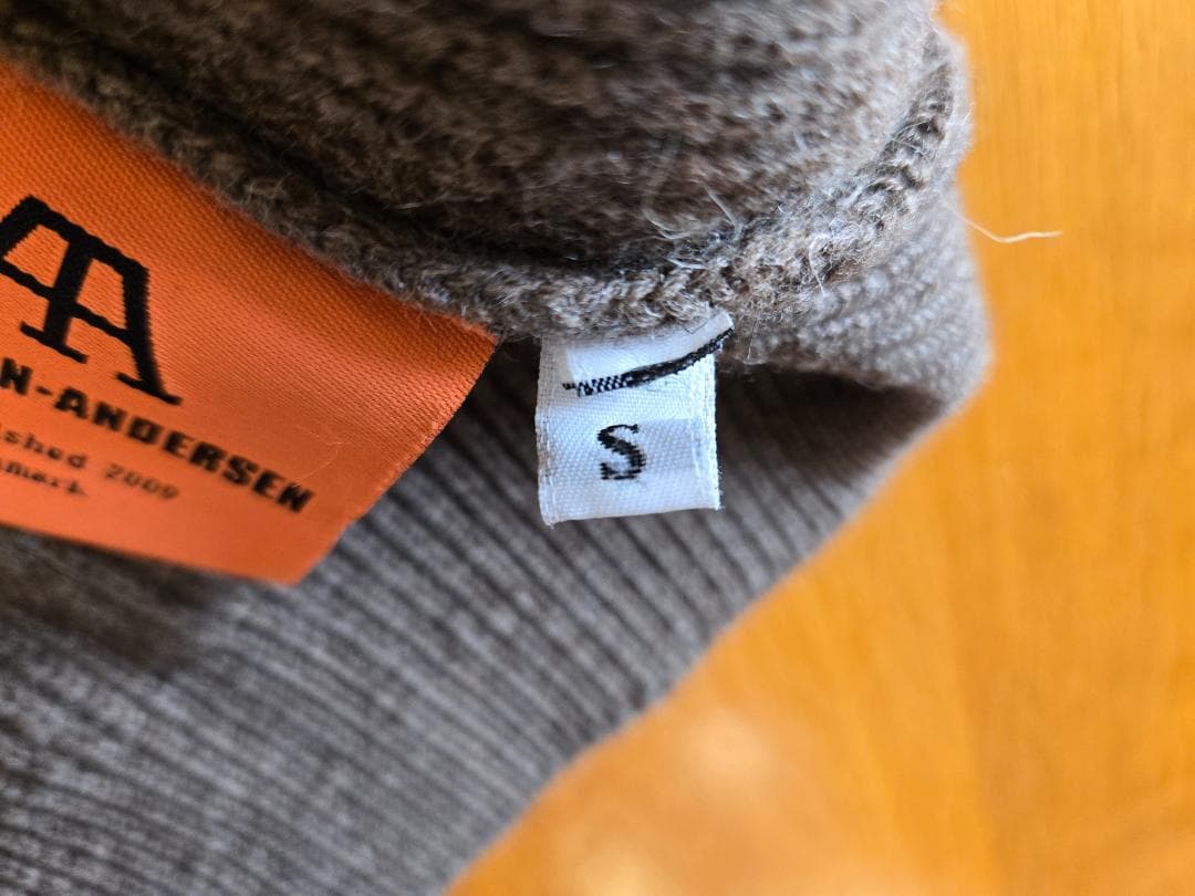 ANDERSEN-ANDERSEN 5Gクルーネック ナチュラルトープ サイズS