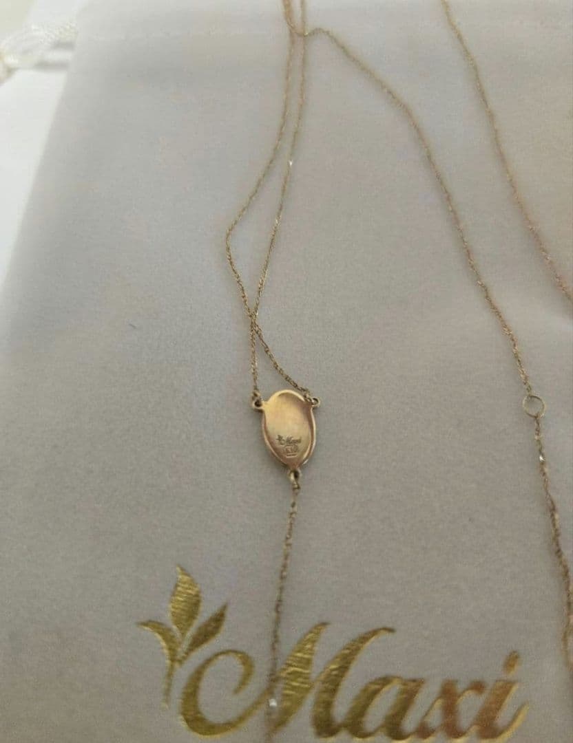 Maxiハワイアンジュエリー K10YG ショートロザリオ風ネックレス