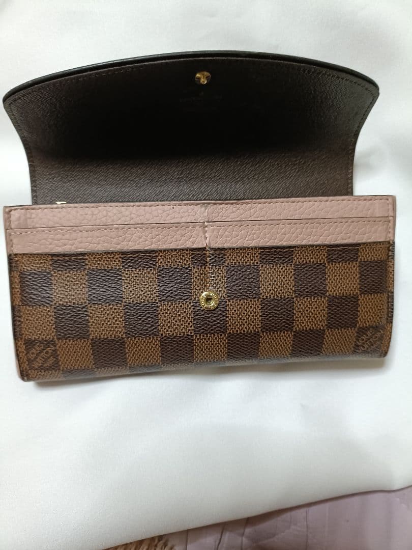 LOUIS VUITTON ポルトフォイユ ノルマンディ ダミエ ピンク 長財布