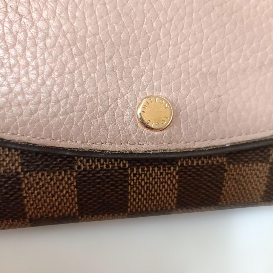 LOUIS VUITTON ポルトフォイユ ノルマンディ ダミエ ピンク 長財布