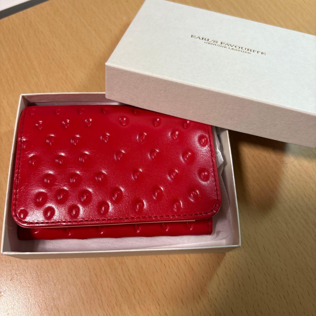 いちごなビジネス名刺入れ（牛革製）