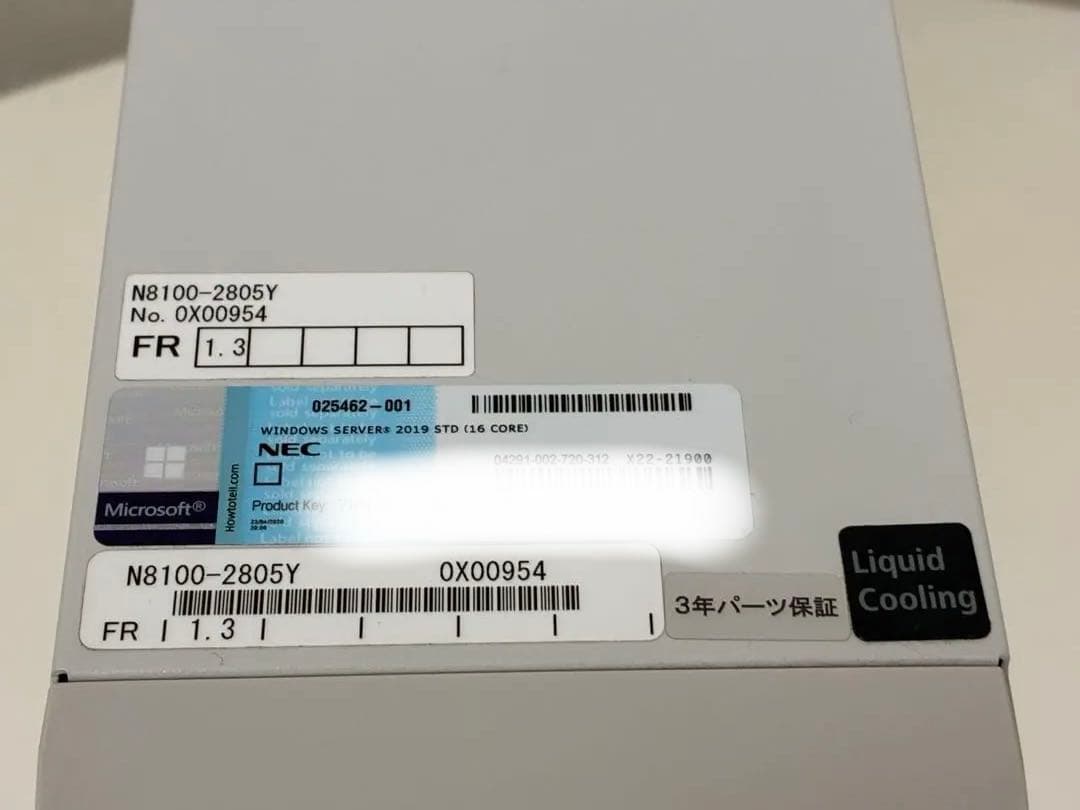 サーバー NEC Express5800/T110j-S N8100-2805Y