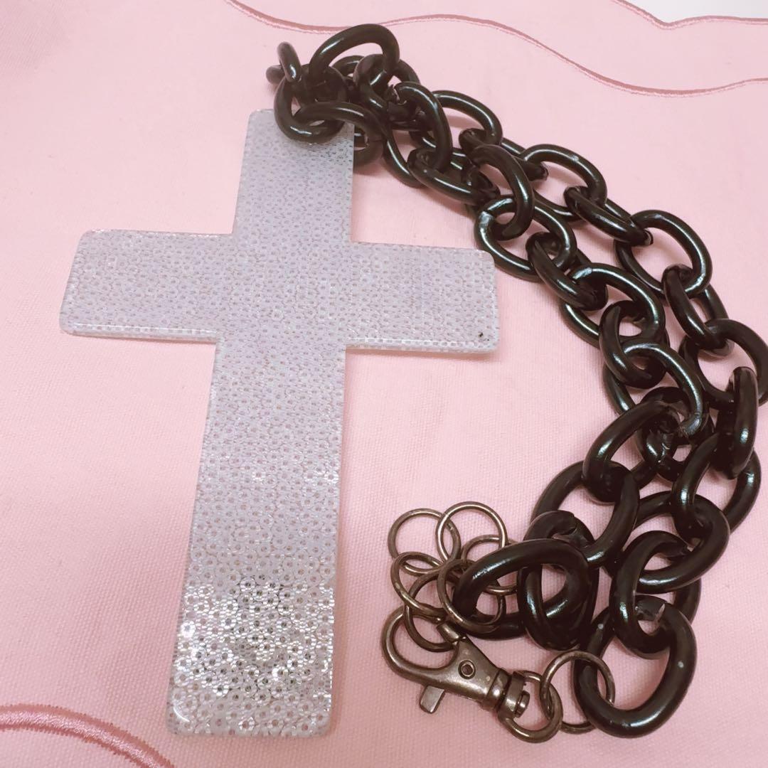 GLAVIL tutuha ビッグ クロスネックレス シルバー