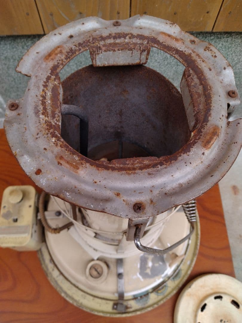 ジャンク　Aladdin アラジン石油ストーブブルーフレームヒーター 円筒形