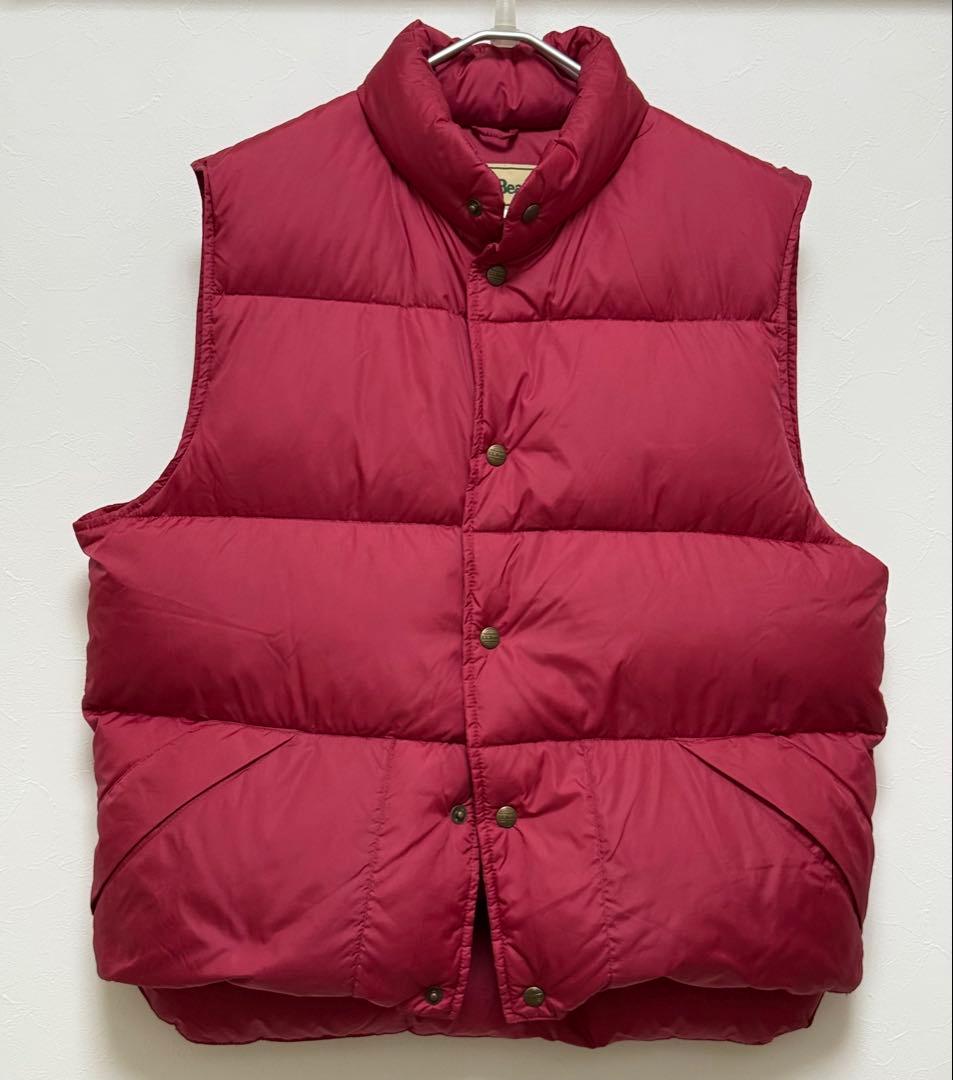 L.L.Bean ダウンベスト 赤 メンズ Mサイズ