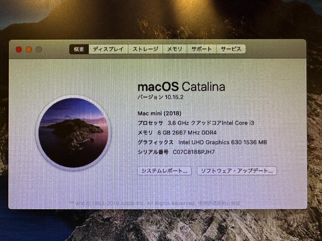 ミニPC Apple Mac mini 3.6GHz Core i3 8GB 256GB