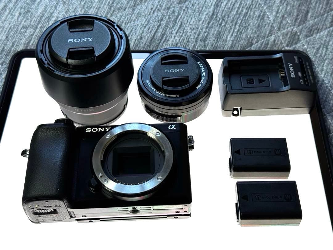 美品Sony α6100 16-50mm + SEL50F18F 2046枚