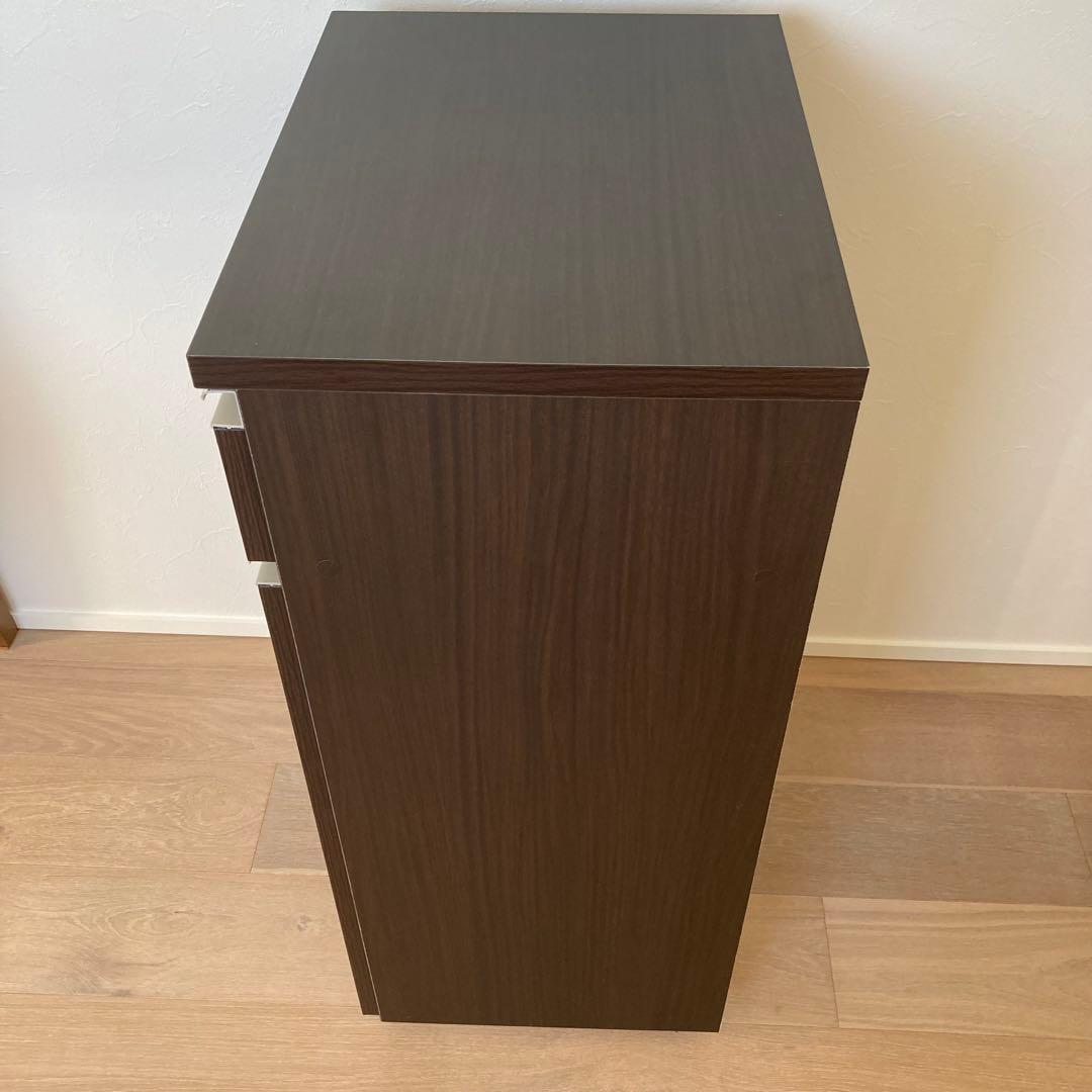 【値下げ/送料無料】ニトリ ゴミ箱 分別ペールカウンター ダークブラウン