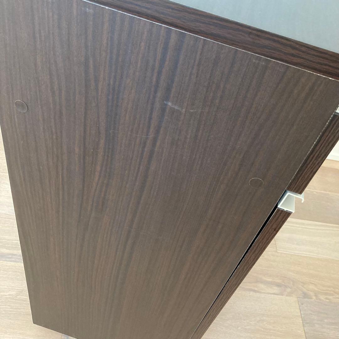 【値下げ/送料無料】ニトリ ゴミ箱 分別ペールカウンター ダークブラウン