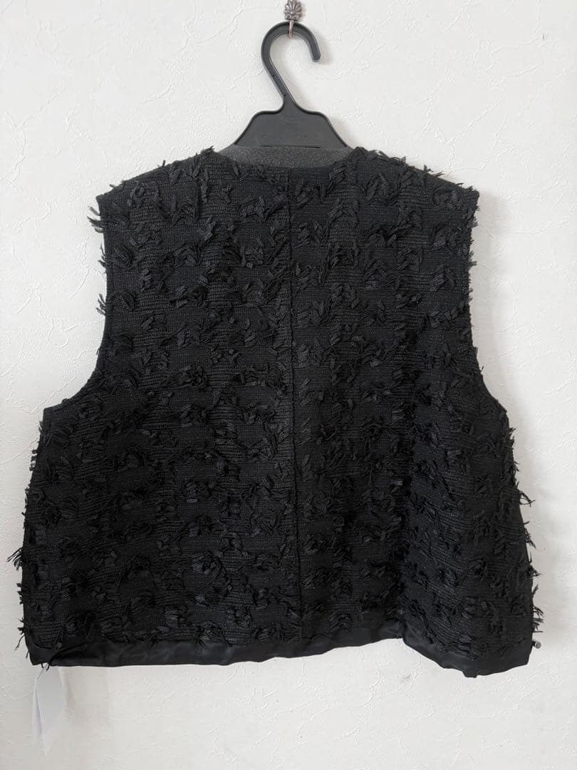 新品！Vin ジャガードダブルジップジレ ブラック　ヤマダヤ　スコットクラブ