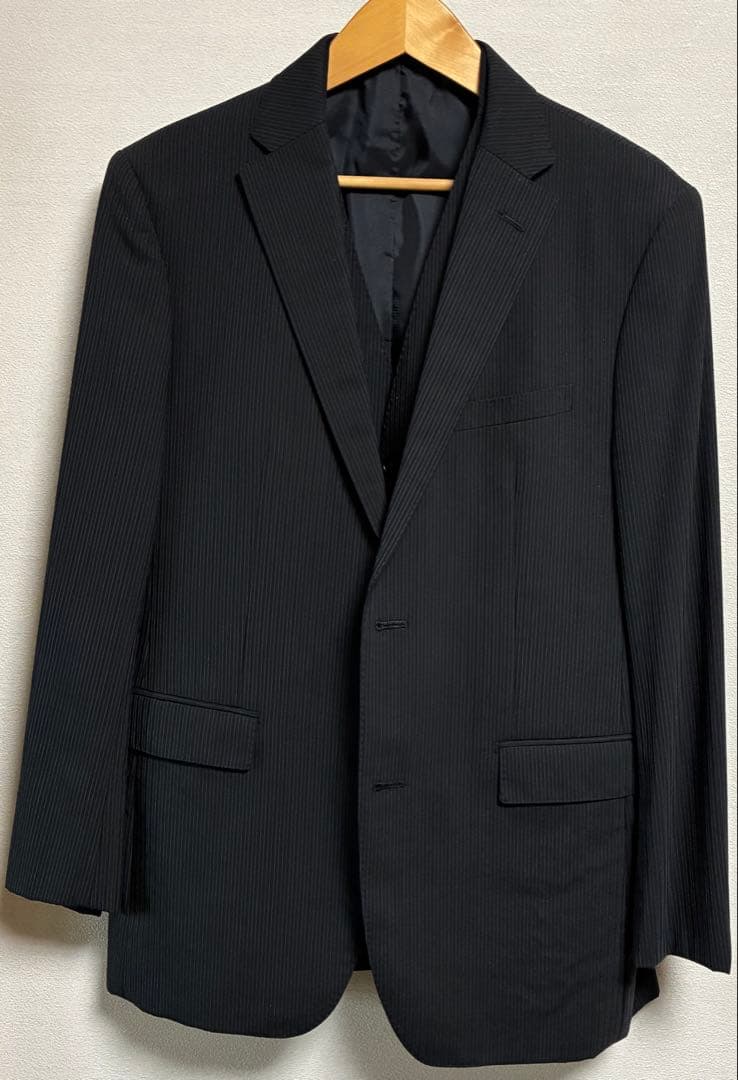 バーバリーブラックレーベル　スリーピーススーツ　38L
