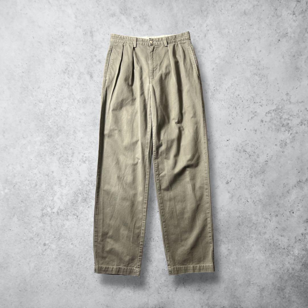 ぽ*よ様 USA製ポロラルフローレンポロチノANDREWグレージュW31古着vi