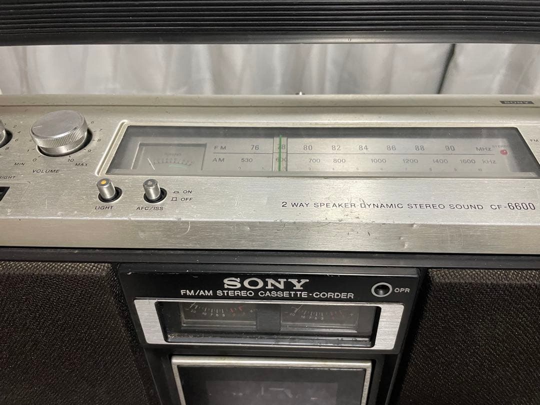 SONY CF-6600 FM/AM ステレオカセットコーダー
