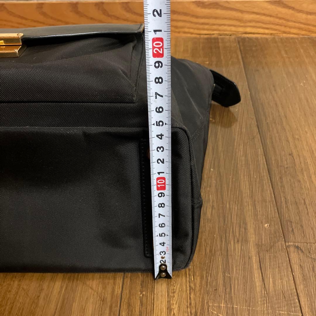 TUMI 黒 ナイロン レザー ビジネスバッグ