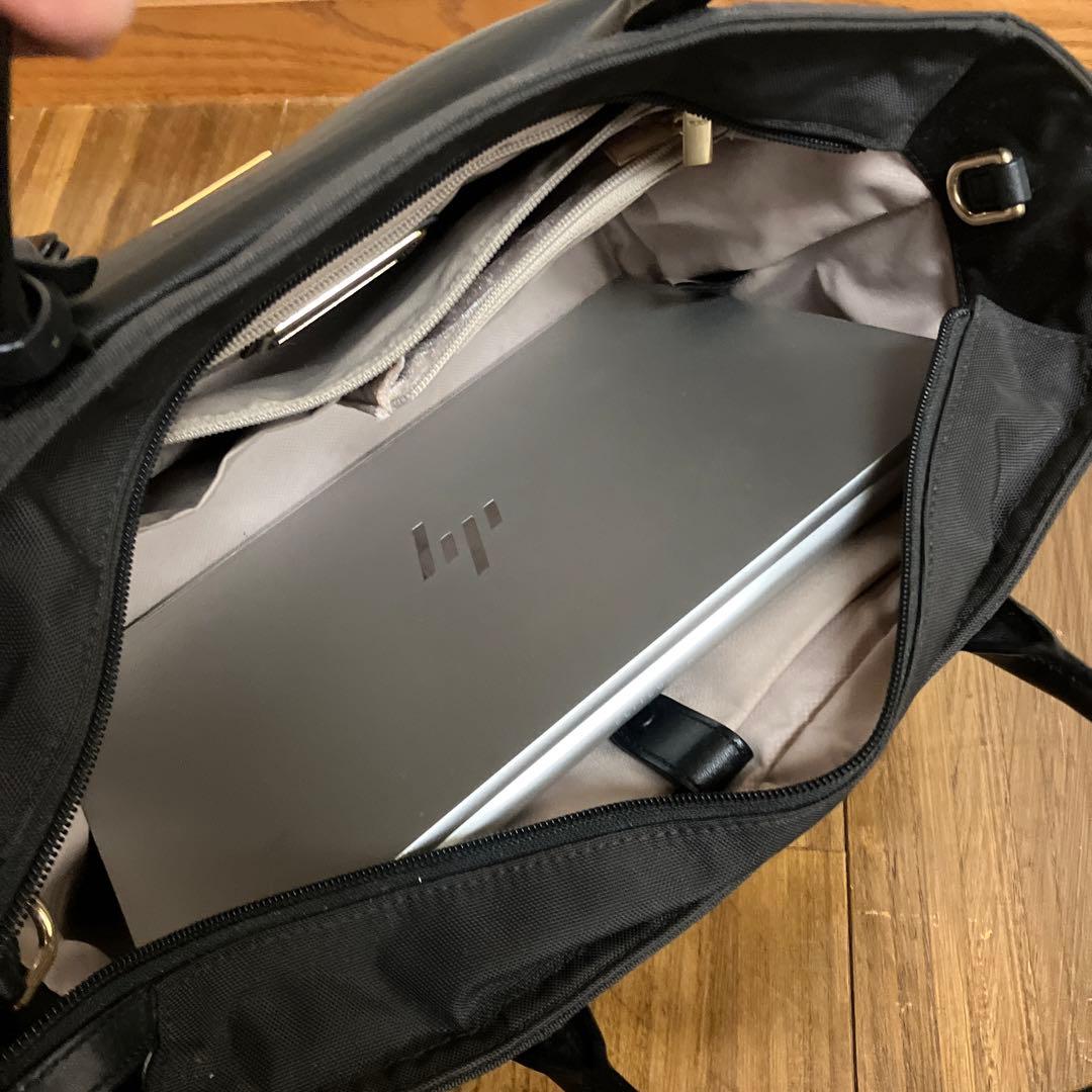 TUMI 黒 ナイロン レザー ビジネスバッグ