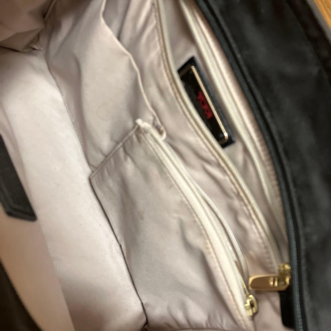 TUMI 黒 ナイロン レザー ビジネスバッグ