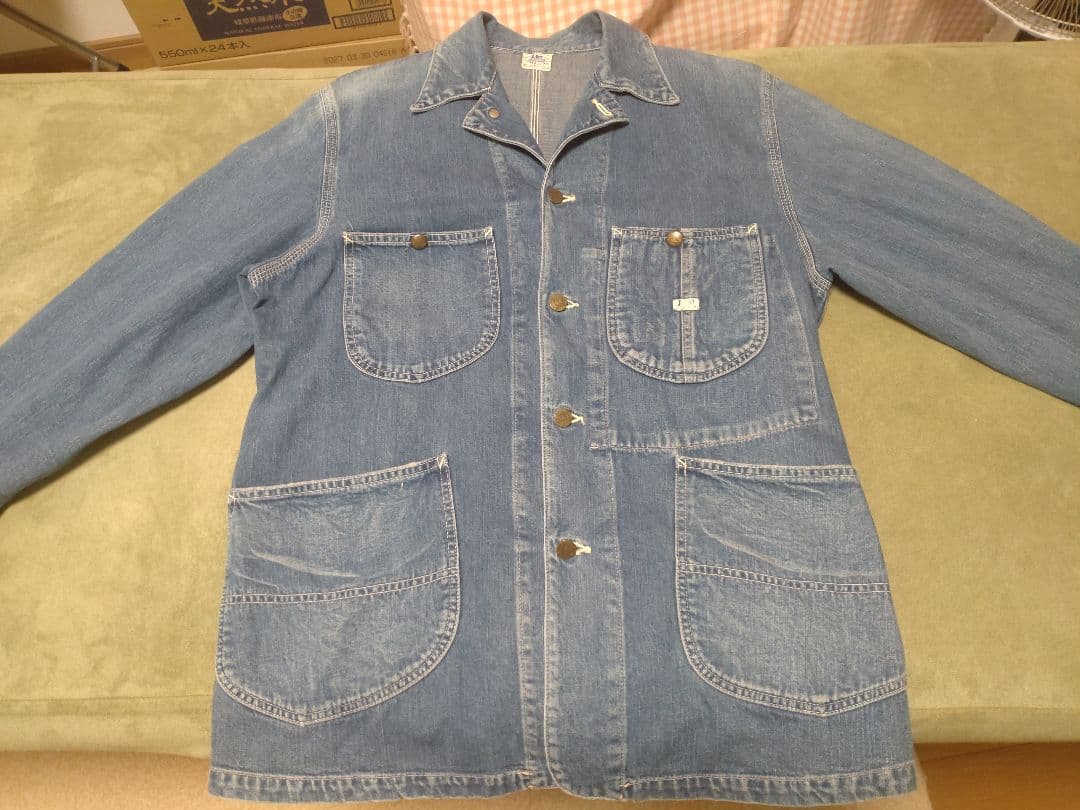 本日までお値下げ中　リー　デニムカバーオール　ジャケット　ハウスタグ
