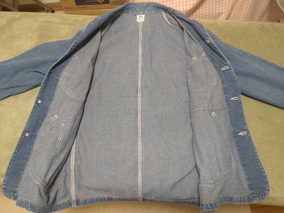 本日までお値下げ中　リー　デニムカバーオール　ジャケット　ハウスタグ
