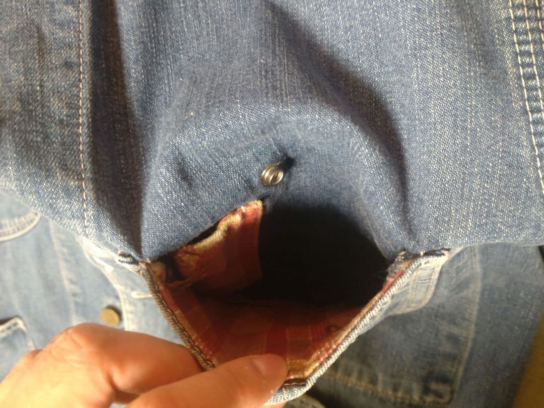 本日までお値下げ中　リー　デニムカバーオール　ジャケット　ハウスタグ