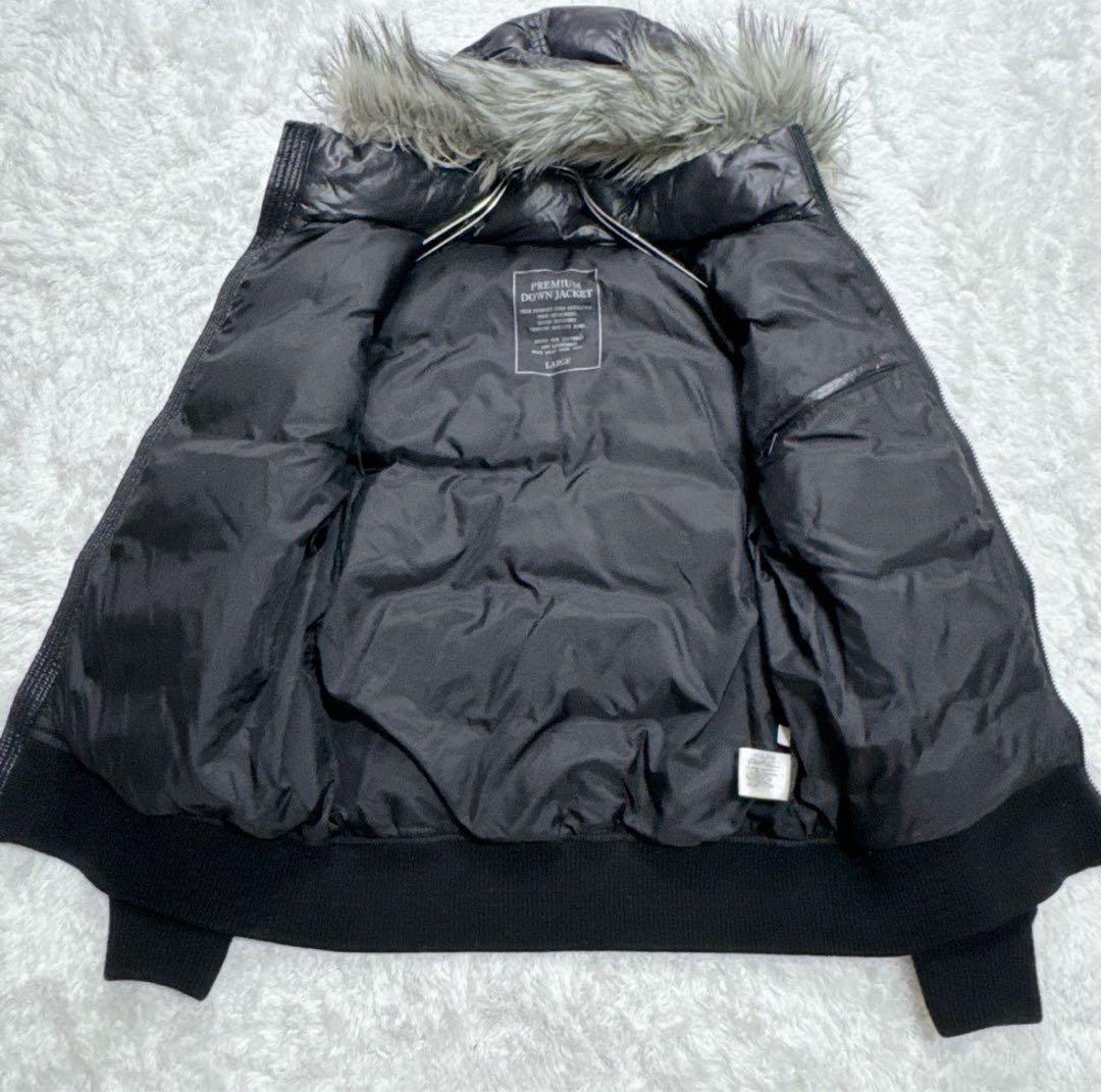オールドユニクロ プレミアムダウンジャケット お兄系　平成系　00s ファー