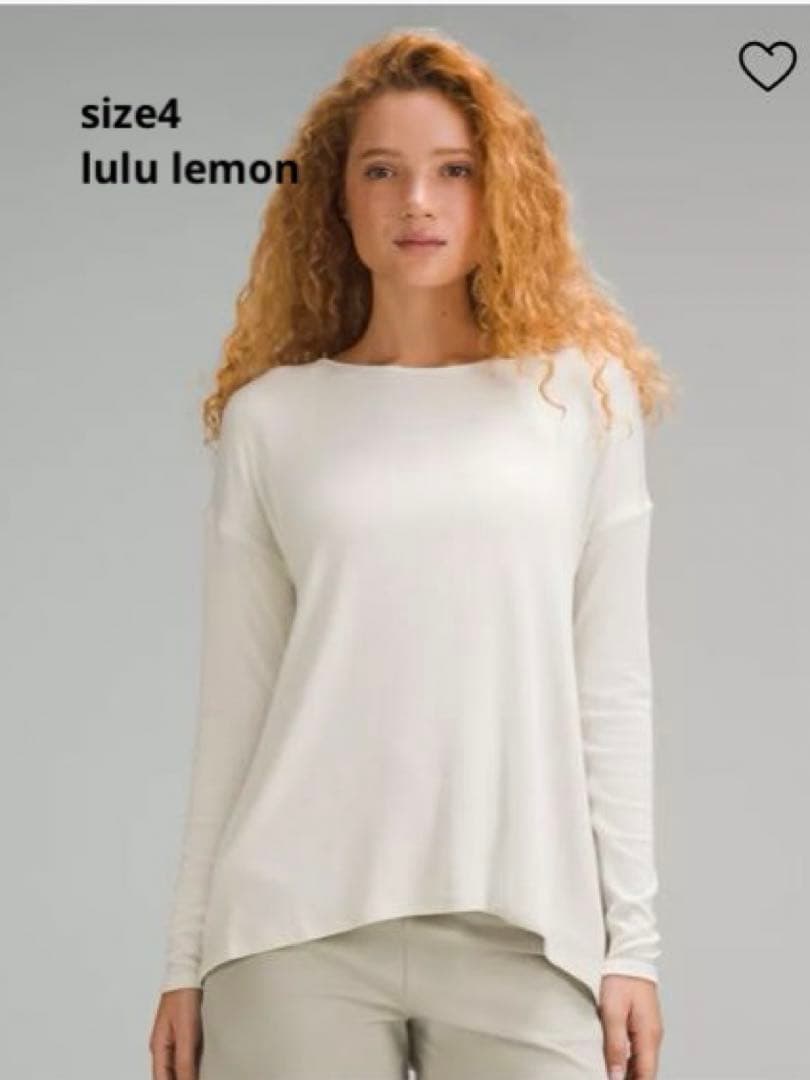 サイズ4★ルルレモン★バックキーホールロングスリーブシャツ