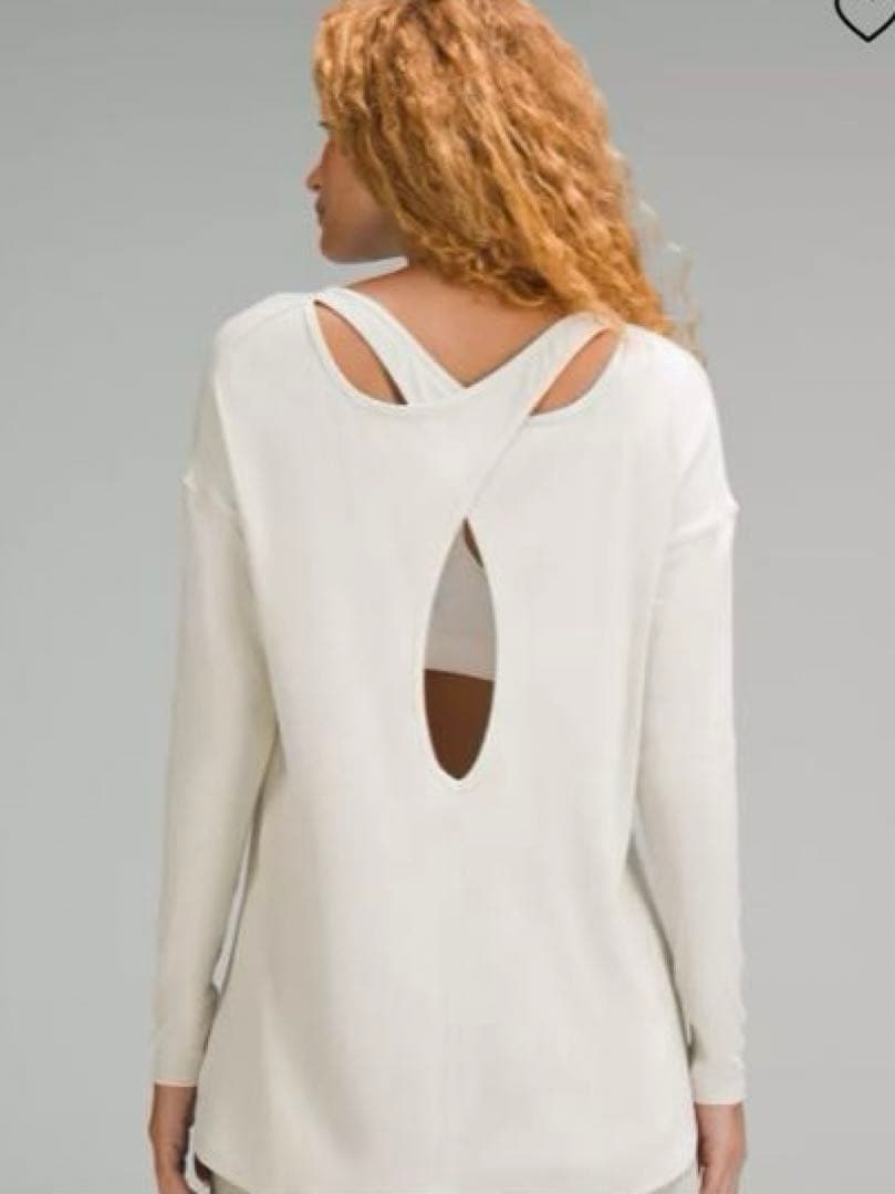 サイズ4★ルルレモン★バックキーホールロングスリーブシャツ